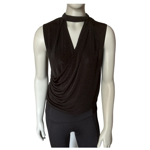 🆕 Zara Flowing Crossover Sleeveless Black Too Size S - Picture 1 of 12